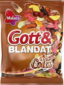 Malaco Gott＆Blandat ゴット ブランダット グミ コーラ味 130ｇ×1袋セット スゥエーデンのお菓子です