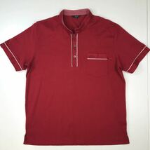 ● DAKS ダックス　半袖ポロシャツ　スタンドカラー　日本製　GOLF ゴルフ　メンズ　大きいサイズ　LL 27-152a_画像1