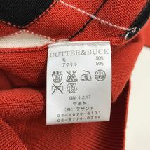 CUTTER & BUCK カッターアンドバック　セーター　アーガイル　ゴルフ　ウール混　Vネック　メンズ　Lサイズ　311-97a_画像8