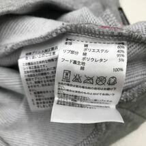 adidas アディダス　スウェットパーカー　プルオーバー　climalite グレーレディース　Lサイズ　311-103a_画像6