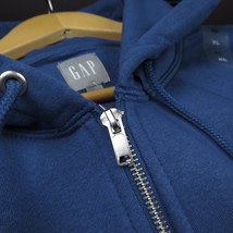 新品★GAP/ギャップ/ATHLETIC バックプリントフルジップパーカー252/21青/【XL】_画像4