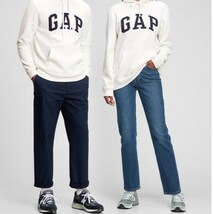 新品★GAP/ギャップ/アーチロゴ裏起毛プルパーカー036/03白/【M】_画像10