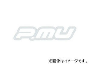 プロジェクトミュー 「P.MU」 ヌキ文字ステッカー シルバー 30×130mm ST-PMU01S