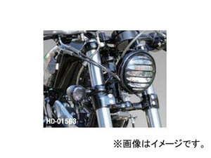 2輪 キジマ ヘッドライトグリル ブラック 5-3/4インチ用 HD-01563