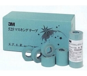 スリーエム/3M 525マスキングテープ 青色 巾24mm×長さ18m 52524 入数：5ロール