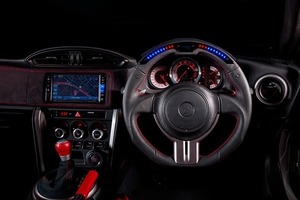 ダムド/DAMD パフォーマンスステアリング ブラックレザー×レッドステッチ DPS358-Z トヨタ 86 ZN 前期型