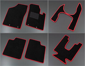 ji- base /G'BASE protection floor mat Suzuki Alto / Works HA36S 5MT car exclusive use black × red go in number : for 1 vehicle (6 sheets ) GFM-001
