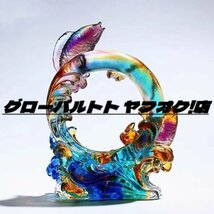 新品入荷 魚瑠璃工芸品装飾品水晶置物_画像3