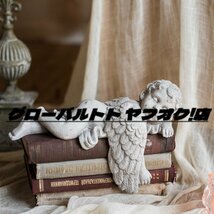 眠る天使 エンジェル 赤ちゃん 西洋彫刻 彫像 置物 フィギュリン オブジェ 雑貨 中世デザイン ストーン風 贈り物 ハンドメイド 樹脂_画像1