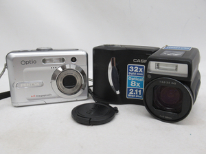 ＜s372＞CASIO QV-2900UX + PENTAX OIptio E20 2点セット コンパクトデジタルカメラ コンデジ 送料無料