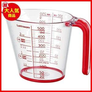 ★500ml★ 工業 日本製 計量 耐熱 カップ 日本製 メジャー レッド 500ml K-1558R