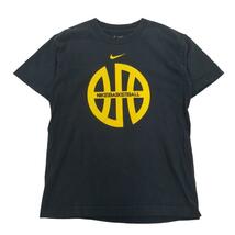 NIKE　バスケットボール半袖Ｔシャツ　センターロゴ　レディースM紺　c4_画像2