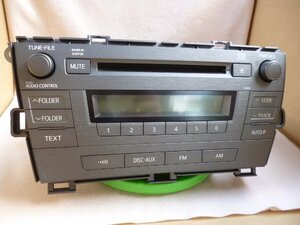 E01 中古美品プリウス ZVW30系 純正 CDオーディオ 異形タイプ 86120-47530 動作確認済み品 CD オーディオ