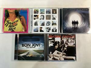 W7923 ボン・ジョヴィ 5枚セット｜Bon Jovi Slippery When Wet Crush Lost Highway The Circle Cross Road ワイルド・イン・ザ・ストリーツ