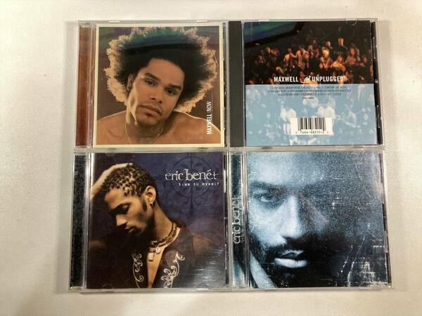 W7951 マックスウェル エリック・ベネイ 4枚セット｜Maxwell Eric Benet Now MTV Unplugged True To Myself A Day in the Life
