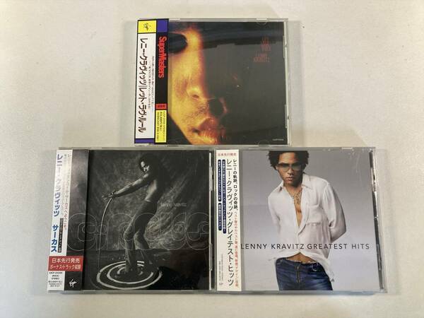 W7971 レニー・クラヴィッツ 国内盤 帯付き 3枚セット｜Lenny Kravitz Let Love Rule Circus Greatest Hits レット・ラヴ・ルール サーカス