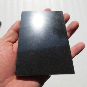 板石 平板 石板 黒御影 台座 プレート カシメ 打ち台 板石（小）12×8×0.5cm スレートプレート 飾り台 
