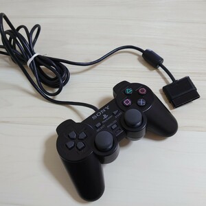 【PlayStation】PS2　純正 アナログコントローラー　DUALSHOCK2　SCPH-10010　(ブラック)