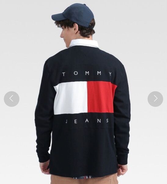 90s TOMMY JEANS トミー カプセルコレクション ラガーシャツ ロゴ ‘90 ビンテージ
