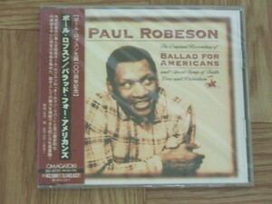 【未開封CD】ポール・ロブスン PAUL ROBESON / バラッド・フォー・アメリカンズ　国内盤