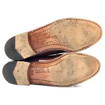 即決 SALVATORE FERRAGAMO フェラガモ 27.5m 9.5EE メンズ レザーシューズ タッセルローファー 茶 ブラウン 革靴 皮靴 ビジネスシューズ_画像5