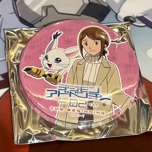 デジモンアドベンチャー02 缶バッジ　ヒカリ　テイルモン