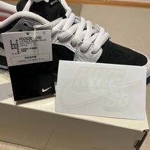 TIGHTBOOTH Nike SB Dunk Low Pro QS Black and White 27.0_画像7