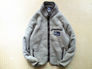 即決 80s 90s USA製 XLサイズ Penfield ペンフィールド 肉厚 レトロ パイル フリース ジャケット グレー 裏ボア