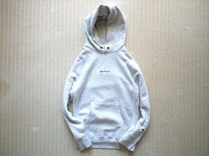 別注品 復刻 青タグ Lサイズ Champion REVERSE WEAVE プルオーバー パーカー グレー 胸に刺繍ロゴ ワイドシルエット .