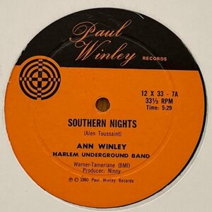 Ann Winley & Harlem Underground Band / Southern Nights (DJ Koco, Muro, Kenny Dope Gonzalez)