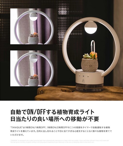 新品未使用未開封 植物育成ライト 自動給水 送料無料 EPEIOS TANIQUE LED 観葉植物 24h自動運転 タイマー 自動ON/OFF ナイトライト