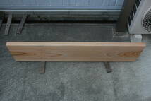 欅　けやき　ケヤキ　無垢材　棚板　テーブル　長さ111.6cm　幅26.4cm　厚み3.5cm_画像8