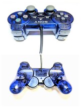 美品・動作確認済み★ソニー純正 PS2／プレイステーション 「SCPH-10010」 DUALSHOCK2 コントローラ ミッドナイトブルー／プレステ_画像4