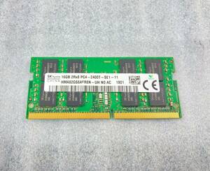 1円～　★SKhynix　PC4-2400T　16GB　ノートパソコン用メモリ★　動作品　　