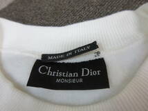 90s Christian Dior ITALY製 スウェット Size50 オフホワイト ヴィンテージ オールド アーカイブ トレーナー CD クリスチャンディオール_画像3