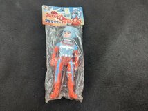 ◇M-671/未開封品 当時物 ブルマァクの怪獣シリーズ ウルトラマンタロウ ザット隊員 ZAT隊員 ソフビ　円谷プロ　全高約14.5cm/1円～_画像1