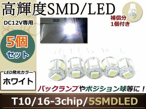 CV系 デリカD:5 LED ポジション ナンバー 5個 T10