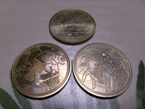 未使用・２００２FIFAワールドカップ韓国/日本　５００円記念コイン３種類セット