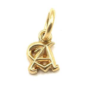 CHROME HEARTS クロムハーツ 22K スタックチャーム アルファベット イニシャルA ミニ