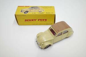 Mu43A◆現状品 No.558 DINKY TOYS ディンキー 2CV “CITROEN” 61 シトロエン イエロー系色 当時物