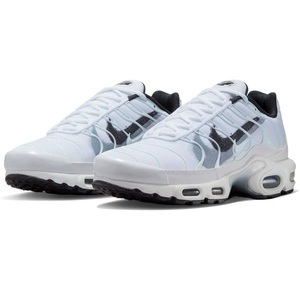 ☆NIKE AIR MAX PLUS GS 白/灰/黒 24.0cm ナイキ エア マックス プラス GS FD0692-100