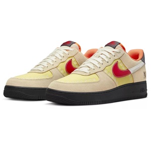 ☆NIKE AIR FORCE 1 '07 LX 薄ベージュ/黄/赤/黒/オレンジ 27.5cm ナイキ エア フォース 1 '07 LX ディア・デ・ムエルト DZ5355-126