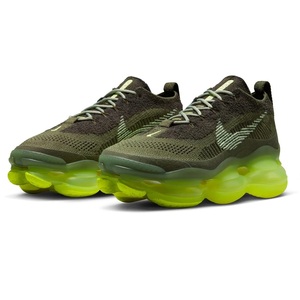 ☆NIKE AIR MAX SCORPION FLYKNIT 濃緑/蛍光黄 26.5cm ナイキ エア マックス スコーピオン フライニット DJ4701-300