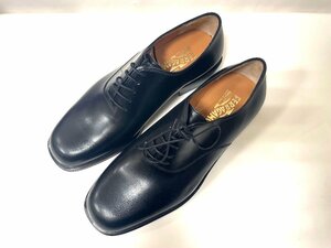 ★Salvatore Ferragamo フェラガモ ローファー カーフレザー 表記サイズ 8 3E ブラック 黒 メンズ 中古★003106