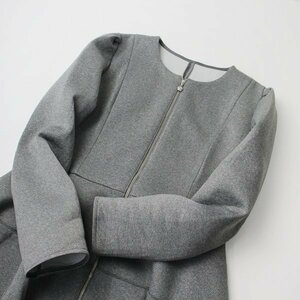  beautiful goods regular price 6 ten thousand Rene Rene bonding coat One-piece 38/ gray turtle rear Zip ko Kuhn [2400013290630]