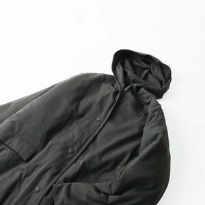 2021AW エヴァムエヴァ evam eva padding hooded long coat パッディングフードコート 1/チャコール アウター【2400013593113】