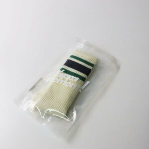 新品 未使用 2022AW アパルトモン L'Appartement Skater Socks スケーター ソックス F/クリーム グリーン 靴下 ロング 【2400013587921】