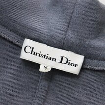 クリスチャンディオール Christian Dior ウール フラワー刺繍 Vネックカーディガン M/グレー トップス【2400013595414】_画像10