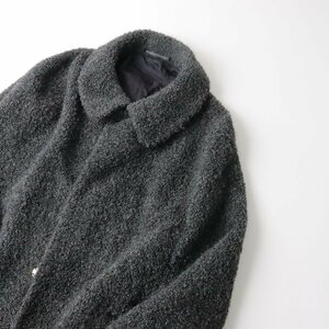 ヨウジヤマモト Yohji Yamamoto ブークレウールショートコート/チャコールグレー ジャケット【2400013568937】