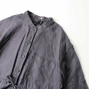  Spick & Span Spick and Spanlinendo Lost shirt One-piece 38/ charcoal gray is oli feather woven [2400013574099]